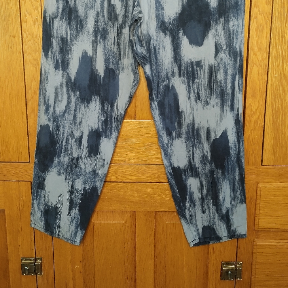 Gap blue flowy ankle length dressy joggers - Picture 6 of 9
